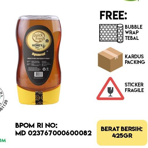 

♔ [ANTI PECAH] Quick Fresh Honey / Asli 425G (Squeeze) ➤