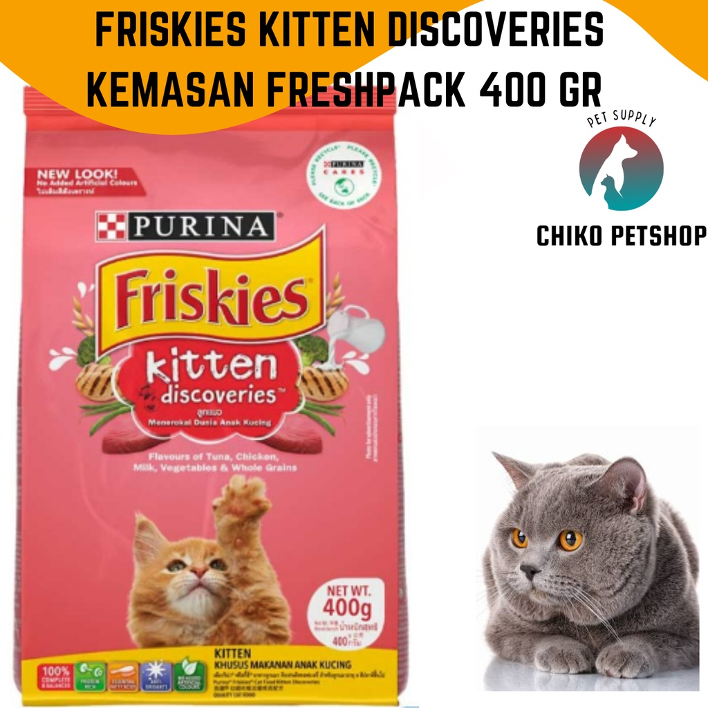 Makanan Kucing FRISKIES KITTEN DISCOVERIES Dry Food Friskis 400 Gr