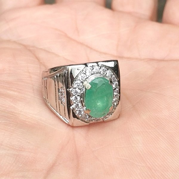 Batu Cincin  BATU PERMATA NATURAL JAMRUD EMERALD BERLY ORIGINAL FREE MEMO PGS443