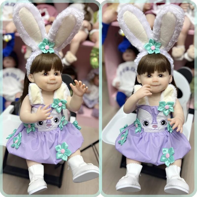 Ready Boneka Reborn Cewek Full Silikon 55cm