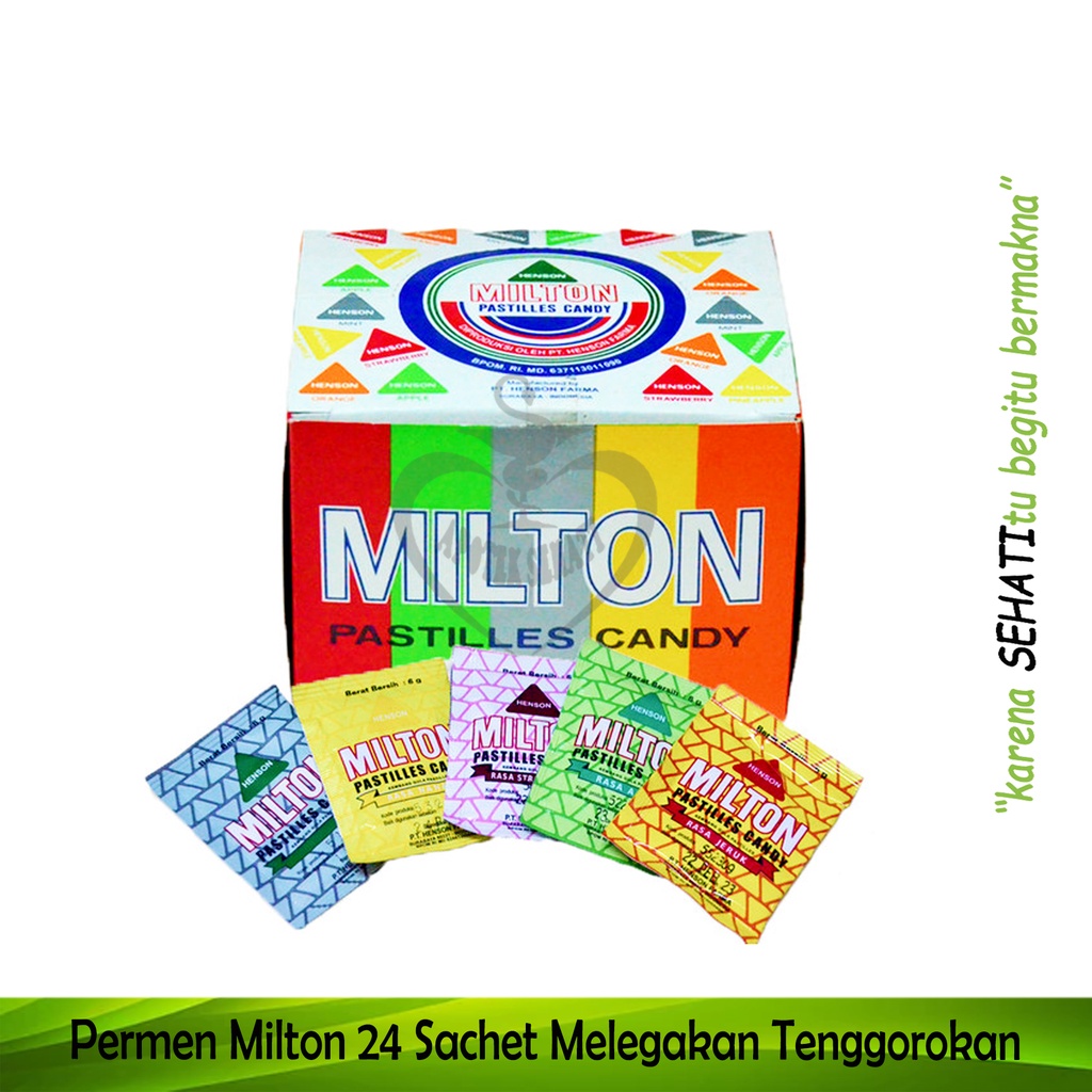 Milton Permen Pastiles Melegakan Tenggorokan Bau Mulut