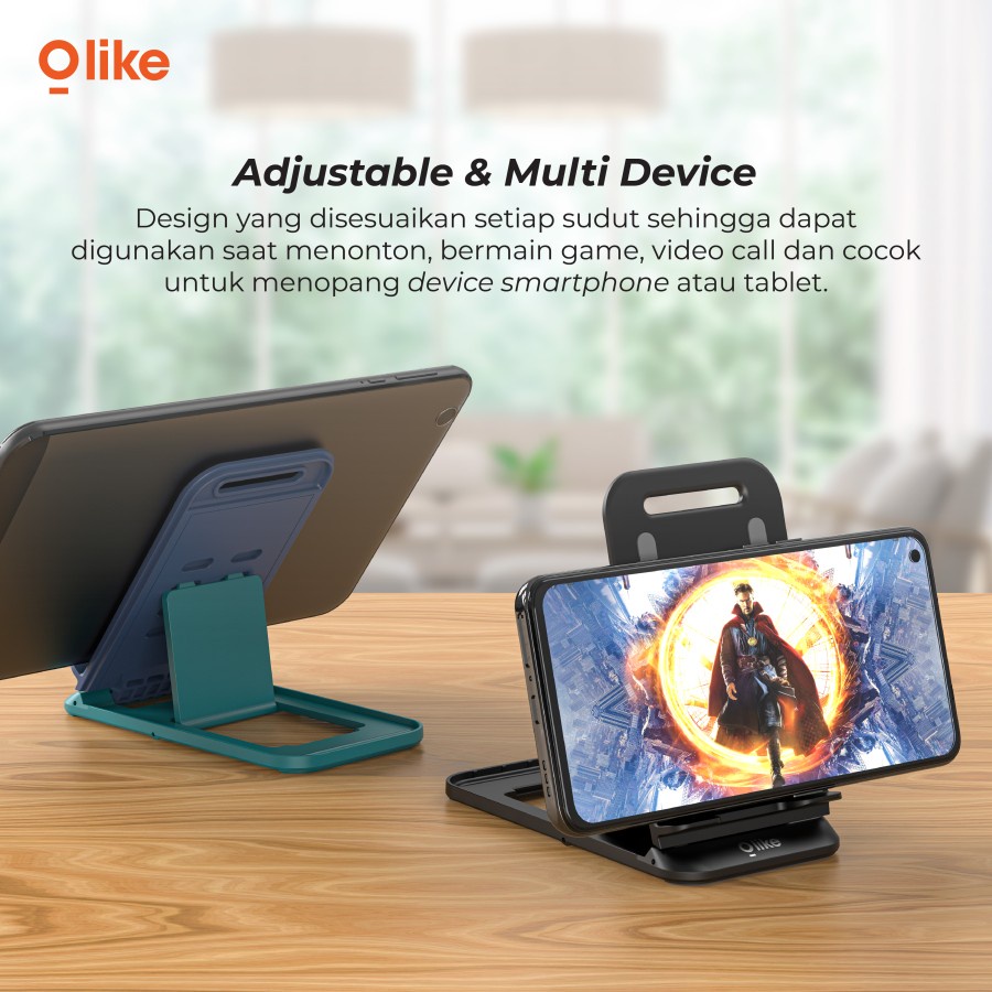 OLIKE DESK PHONE HOLDER FOLDABLE Stand Dudukan HP HC5 ORIGINAL