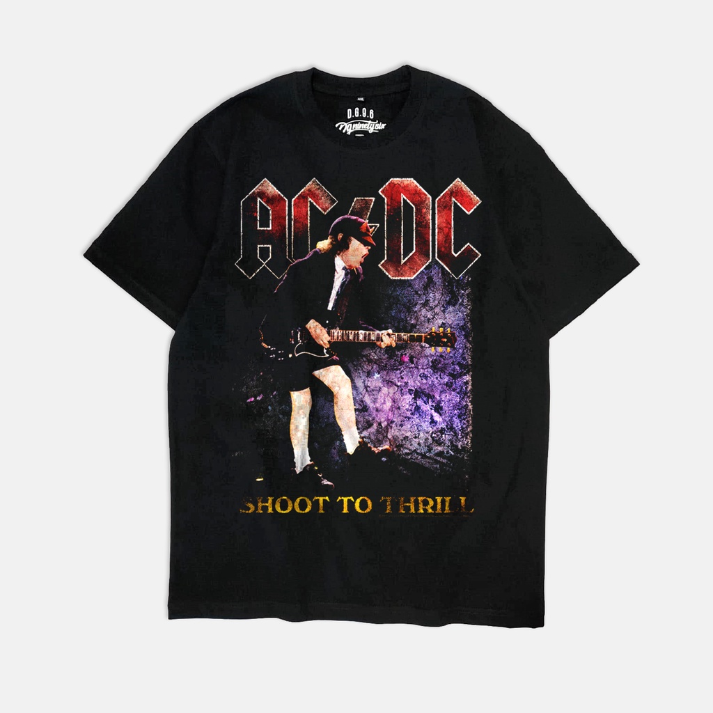 t-shirt acdc shoot to thrill / acdc t-shirt /  kaos acdc / kaos musik / kaos band acdc / tees acdc /