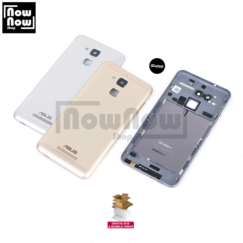 Backdoor Tutup Belakang Baterai Asus Zenfone 3 MAX 5,2 INCH ZC520TL X008 X008D X008DA X008DC X00KD Backcover Back Casing Housing Cover Belakang Back Case Panel Replacement Kaca