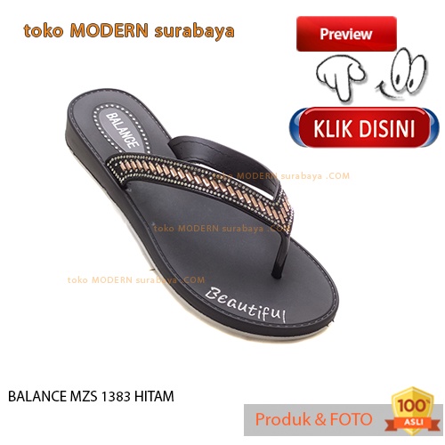 Sandal wanita sandal jepit flat karet murah BALANCE MZS 1383