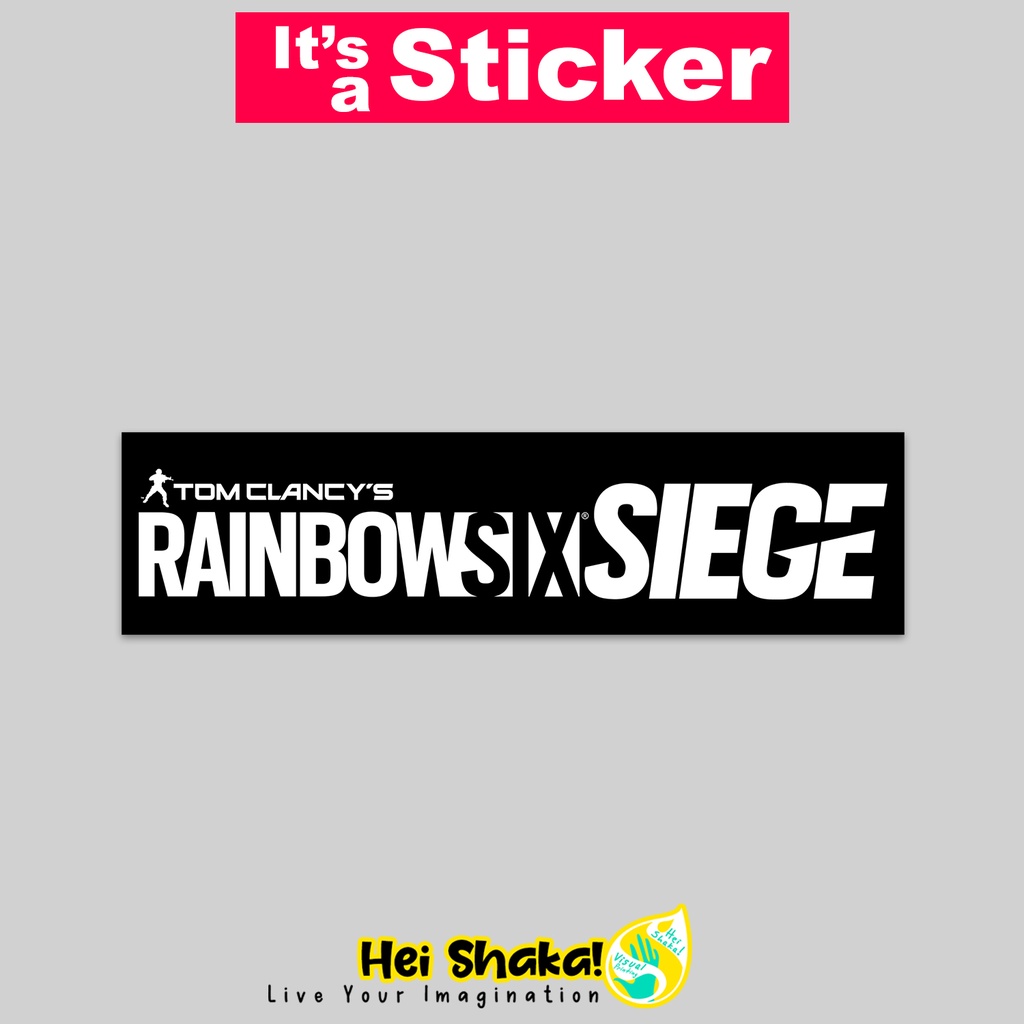 

Stiker Rainbow Six Siege Sticker Gamer Tempelan Gaming Bahan Vinyl Anti Air