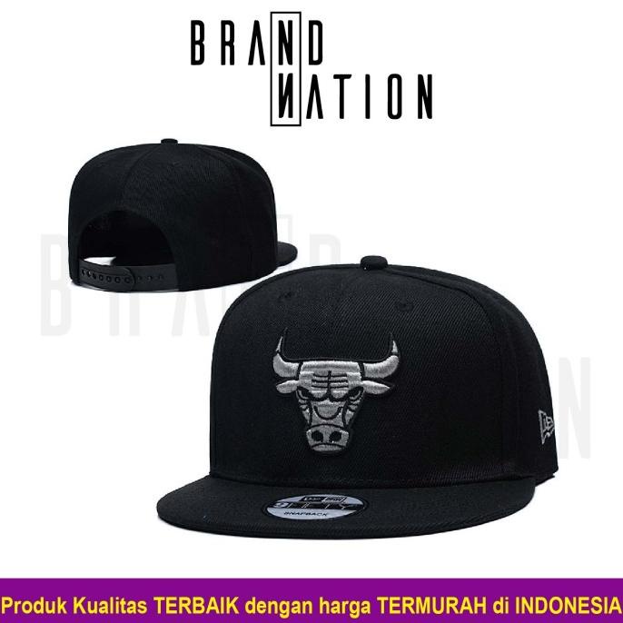 Topi SNAPBACK Chicago Bulls Black Silver NBA Basketball Snapback