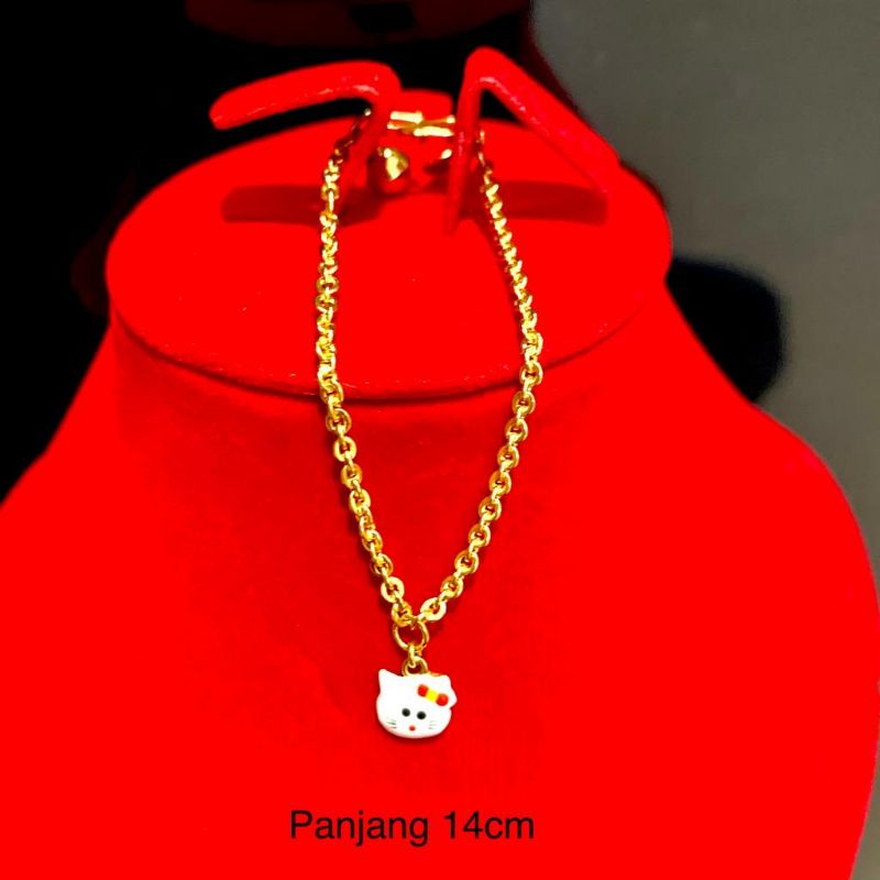 Gelang Tangan Anak Emas Muda Karakter Dan Model Boba 2 Gram