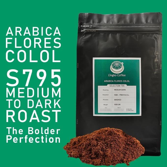 

Kopi Arabika Arabica Flores Manggarai Colol Medium Dark 1Kg Bubuk