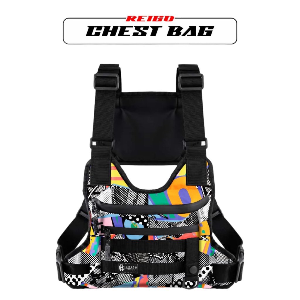 tas dada pria chest bag