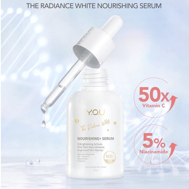 [BPOM][100%ORI&amp;READY]YOU Radiance White Series 5% Niacinamide dan Vitamin C | Serum Brightening
