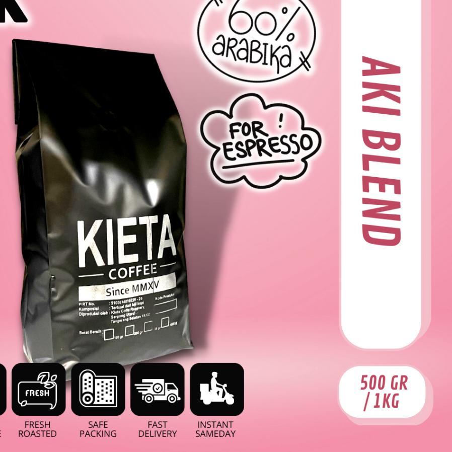 

☂ Biji Kopi Aki Espresso Blend 1kg ➥