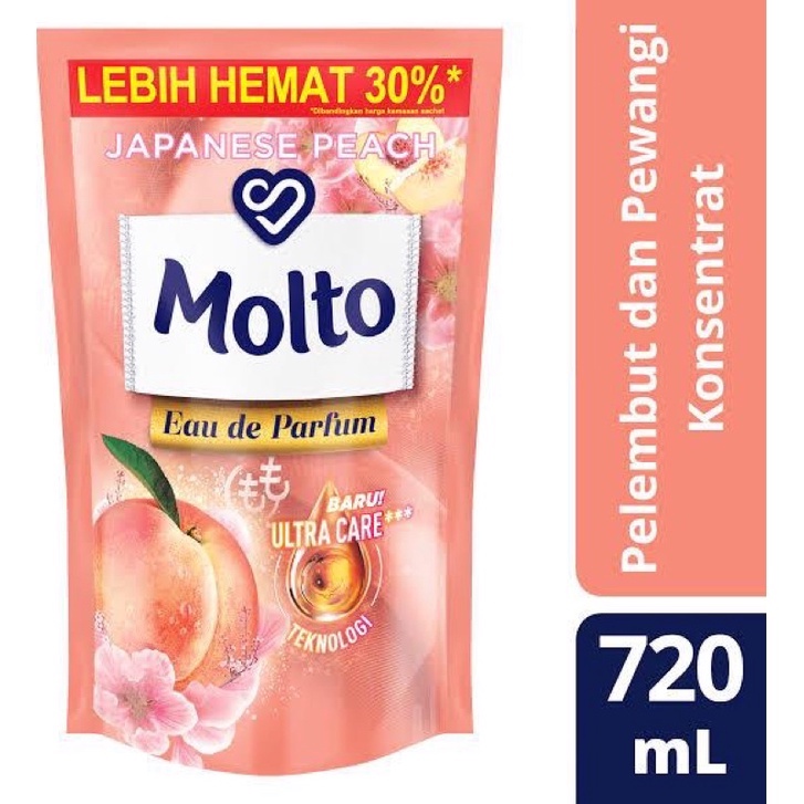 Molto Pelembut Dan Pewangi Pakaian Japanese Peach 720mL