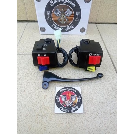 Motor Sparepart Motor Holder Saklar Dan Handel Rem Suzuki Rc100 Rc 100