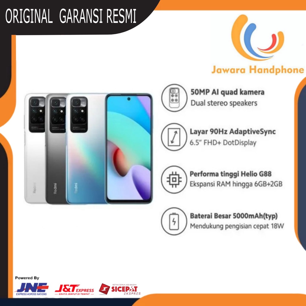 Xiaomi Redmi 10 2022 4/64 Garansi Resmi