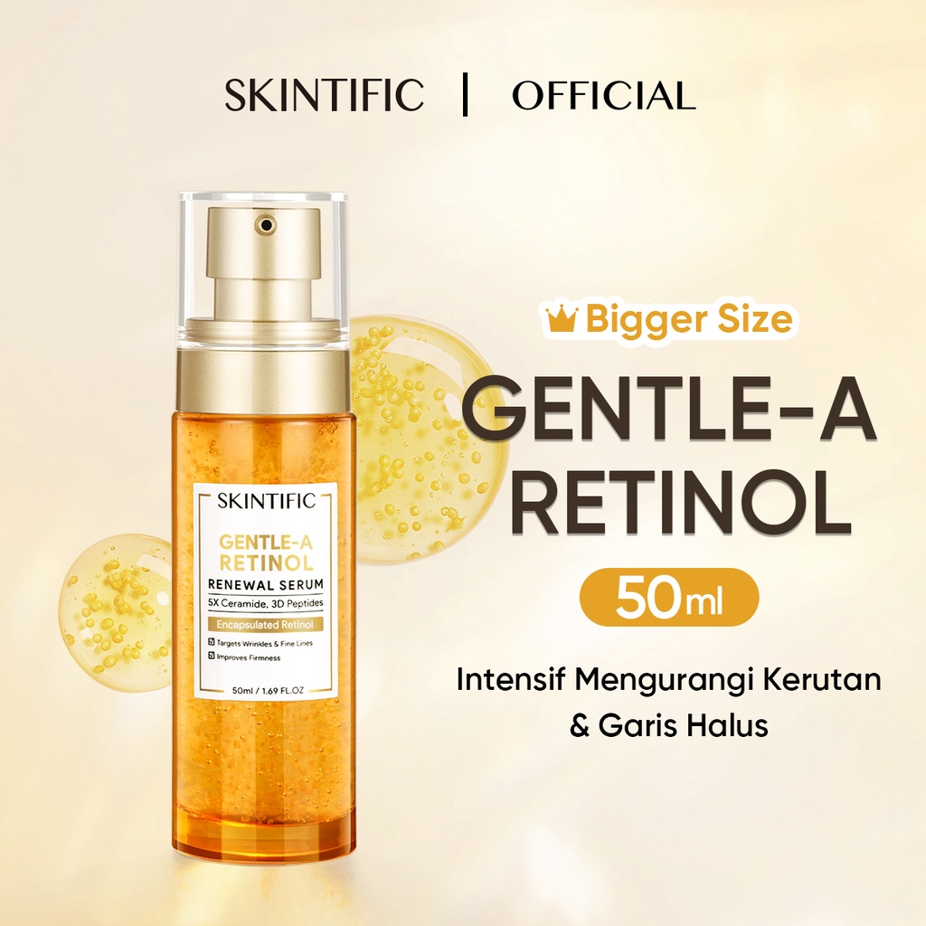 ✦SINAR✦SKINTIFIC Retinol Serum Anti Aging 5X Ceramide Gentle A Renewal Essence