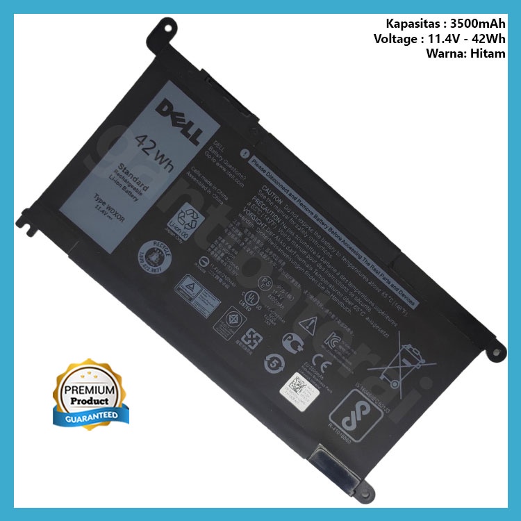 Baterai Inspiron 13  5368 5378 7368 7378 17-5765 WDXOR