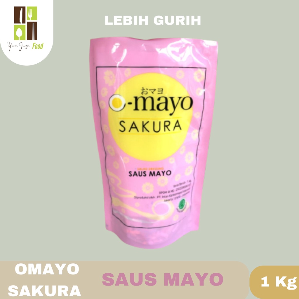 Omayo Mayonaise Original/Mayonaise Pedas/Saus Mayo Sakura 1kg