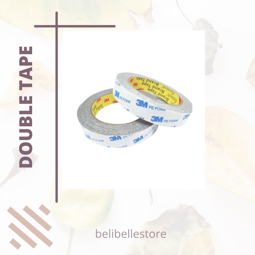 

Double Tape 3M PE Foam Perekat Solasi DoubleTape/solasi bolak balik double tape 3M dobel tape 3M.