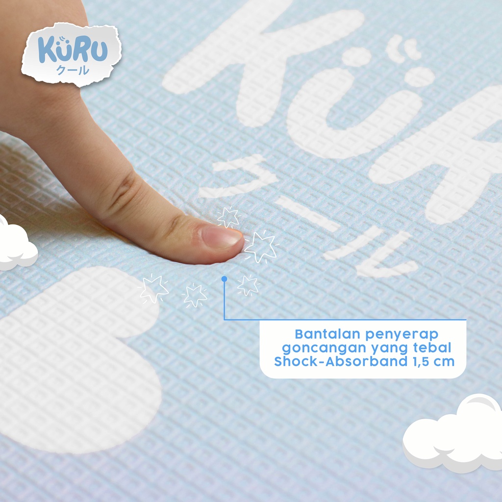 KURU Baby TPU Playmat | Karpet Bermain Anak Large 140x200 Play Mat MBS