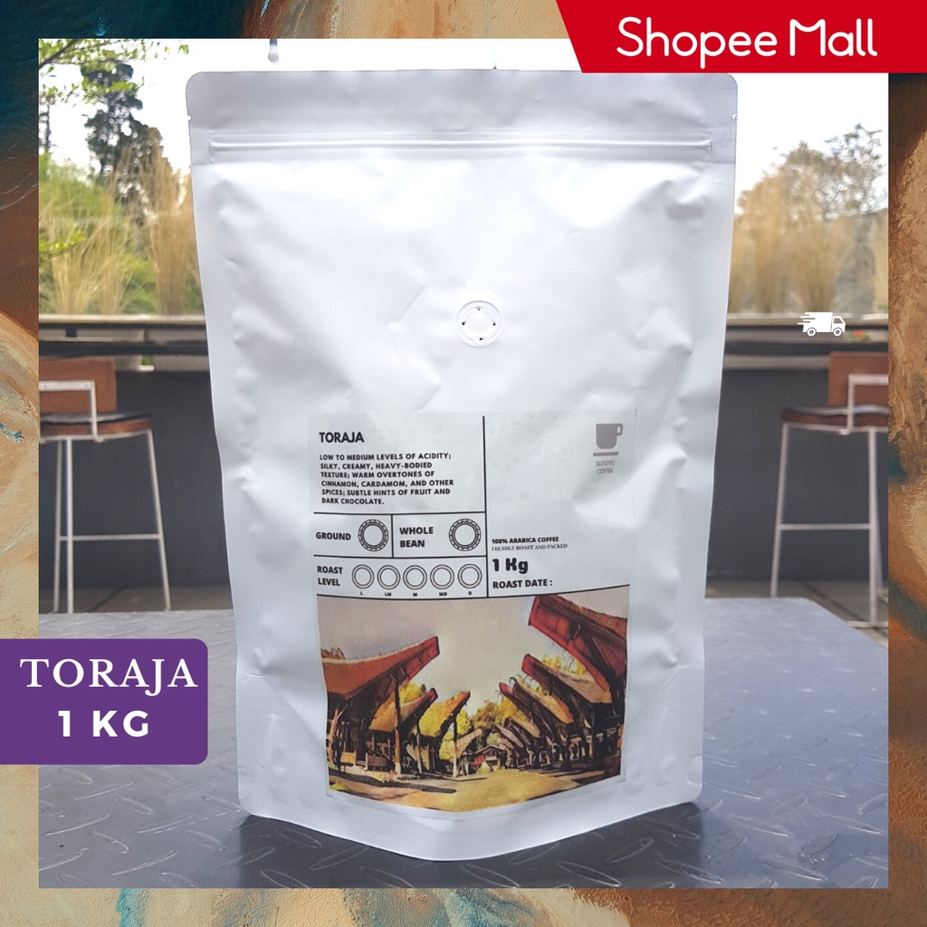 

SUTOYO COFFEE – Kopi Arabika Toraja Sapan 1 Kilogram (kg) by Sutoyo Coffee | Single Origin | Roast Beans