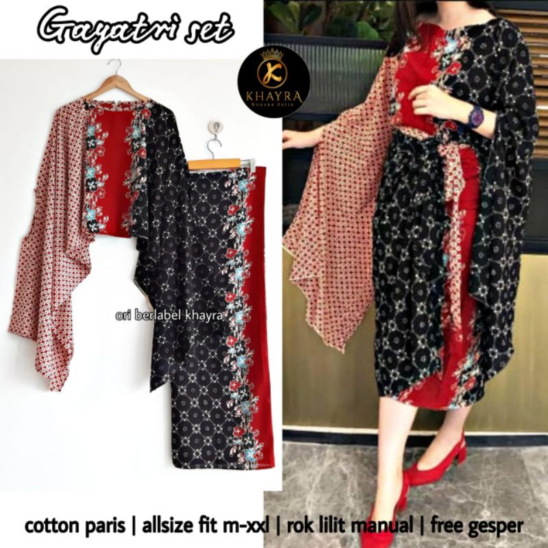 gayatri set by khayra || seikha paris setelan