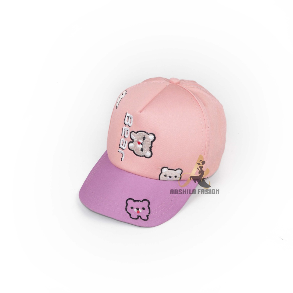 TOPI BASEBALL ANAK LAKI LAKI PEREMPUAN BORDIR BEAR BEAR005