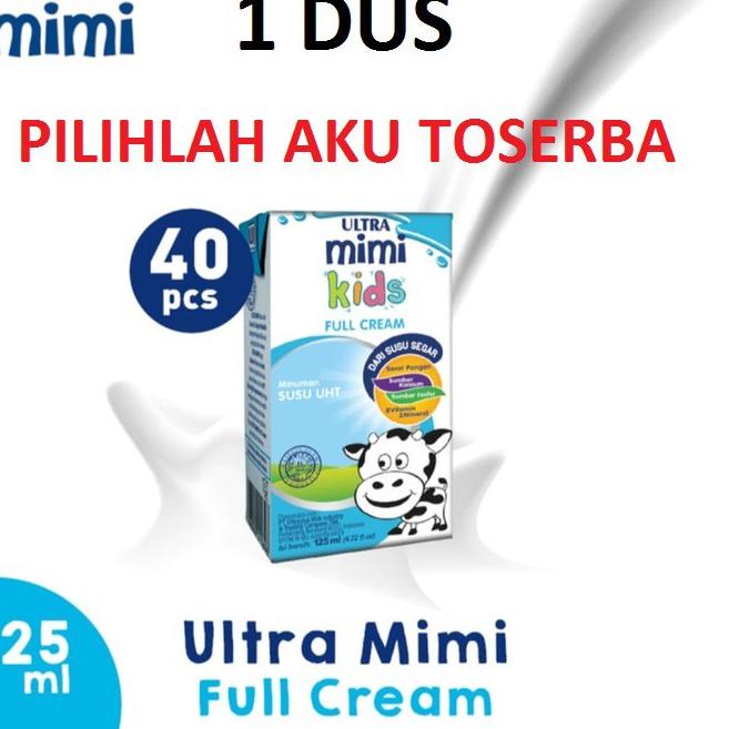♧ Susu Ultra Mimi Kids FULL CREAM 125 ml - (1 DUS ISI 40 PCS) ➯