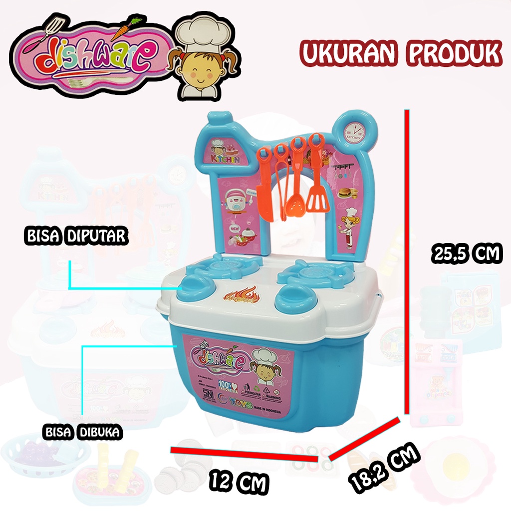 (BISA COD) Mainan Masak-Masakan/ Kitchen set 4 kursi +1 meja/ Mainan anak set dapur lengkap 101 JSP