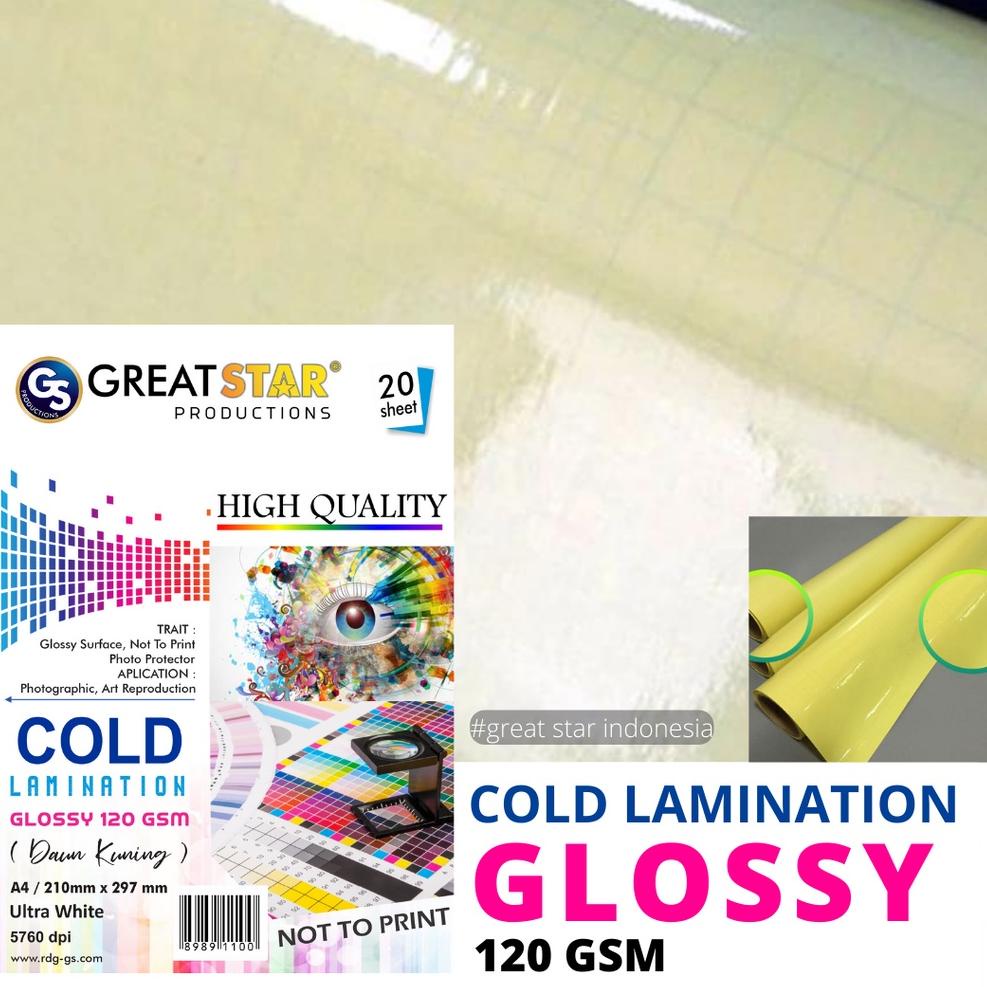

[ART. 33987] LAMINASI DINGIN / COLD LAMINATION UK A4/120 gsm/20 (DAUN KUNING)