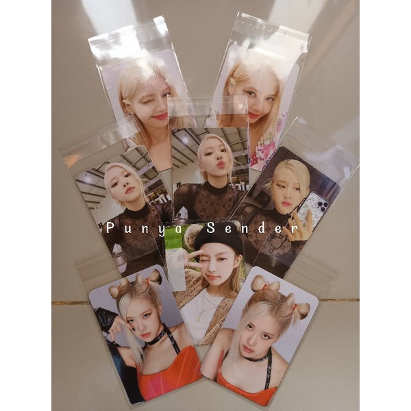 (Bundle) Photocard Jennie Bear Wink/ Pc bornpink black ver