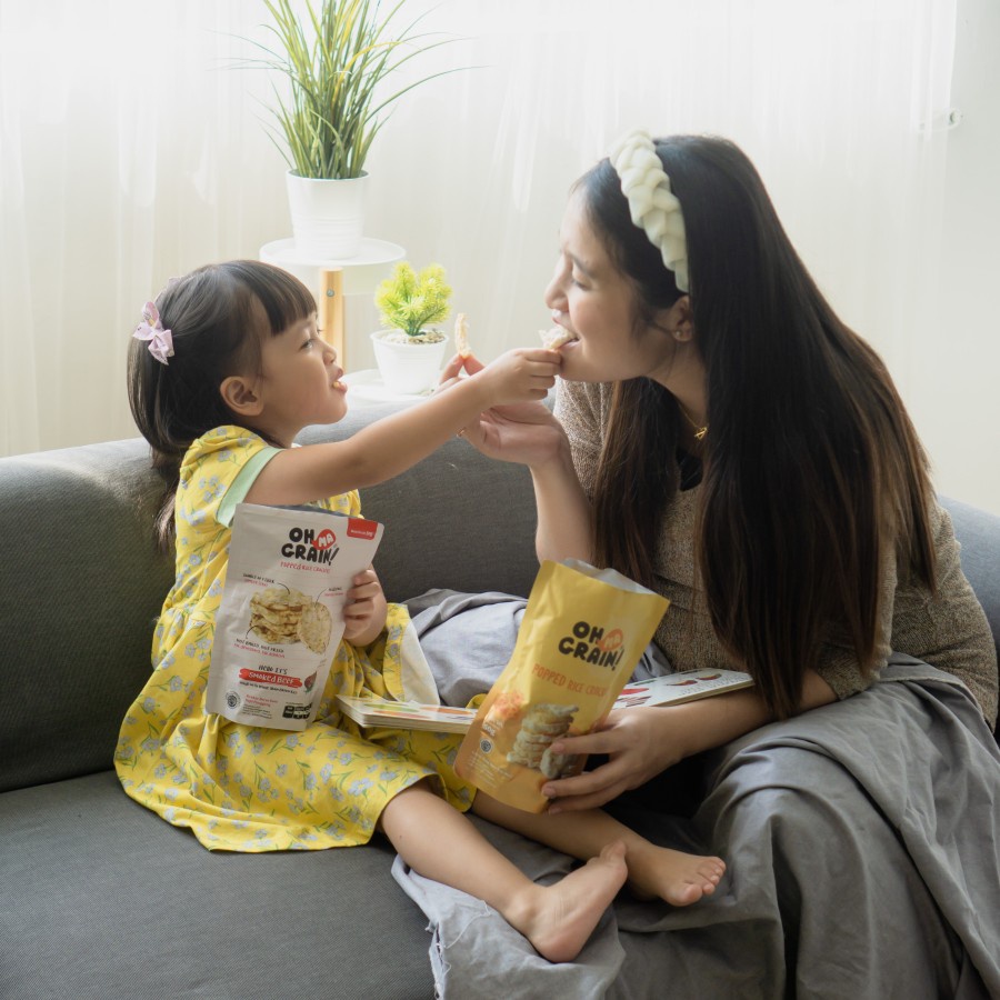 Oh Ma Grain! Popped Rice Crackers | Snack Ibu Bayi Beras Organik