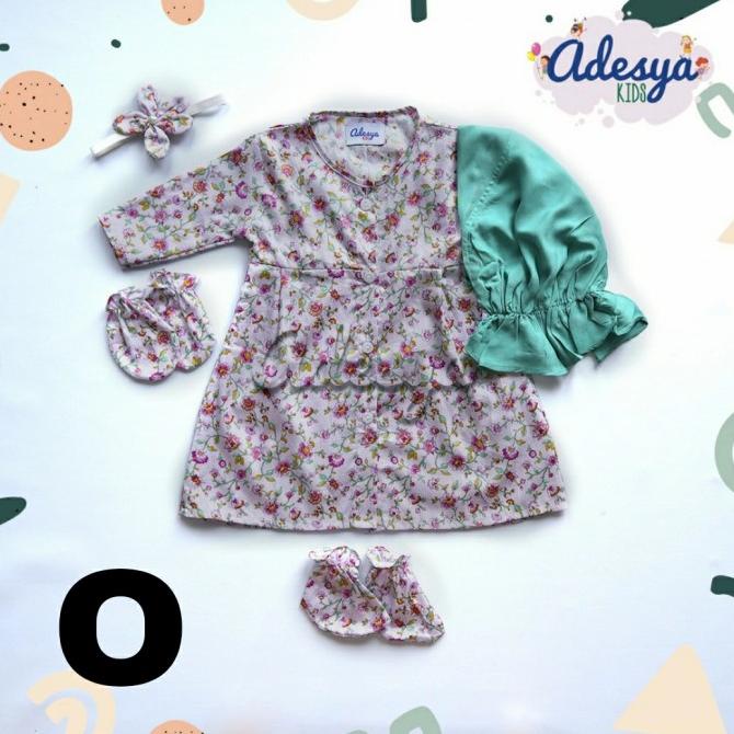 baju muslim bayi perempuan/gamis bayi Newborn/Gamis Alya