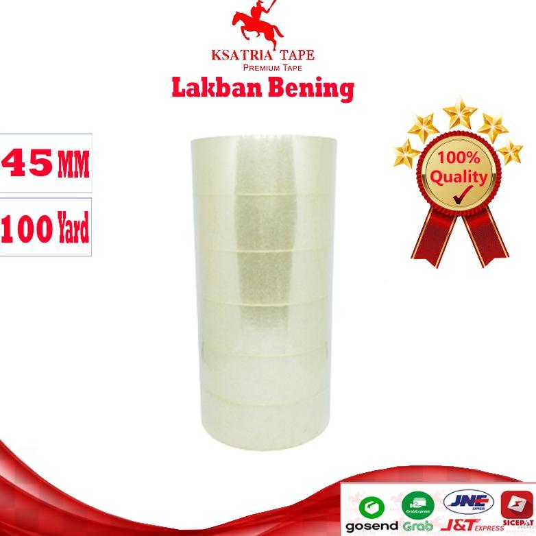 

[ART. 748934] [TERMURAH] Lakban OPP Tape / Lakban Bening Dunia Packing Tape 100 Yard (1 Slop) -COD