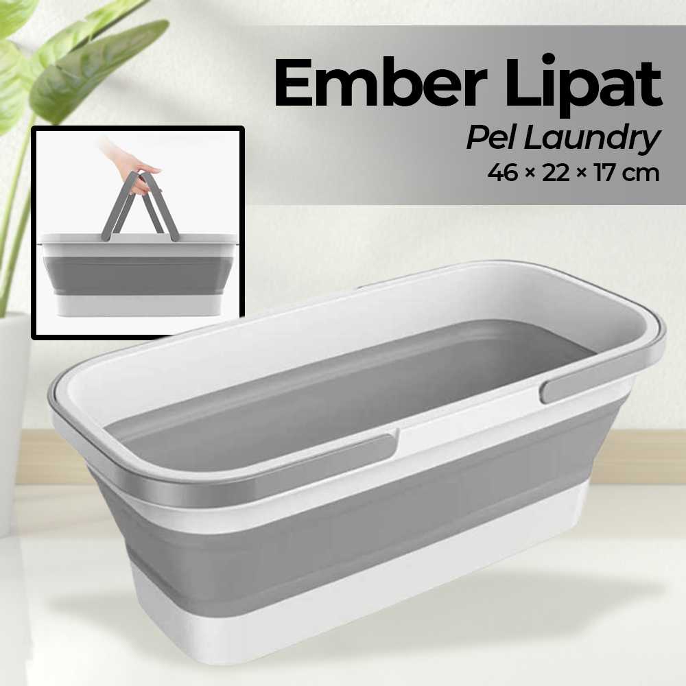 (BISA COD) FTIHSHP Peasy Baskom Ember Lipat Pel Laundry 46 x 22 x 17 cm - WYL-501