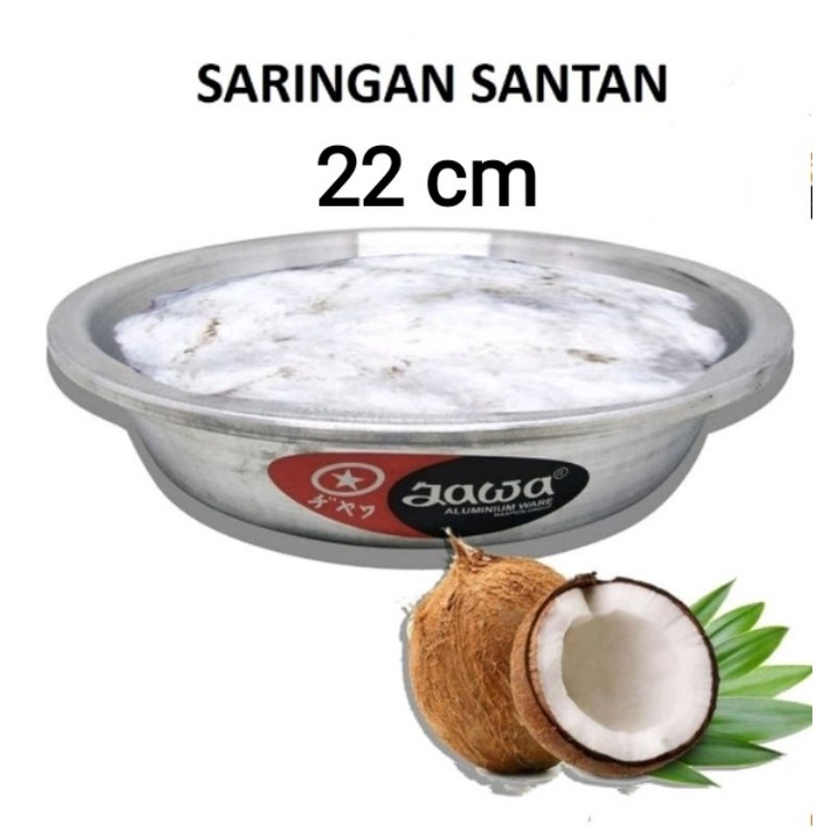 Saringan Alumunium 22 cm/Saringan Santan Kelapa/Penyaring Tepung