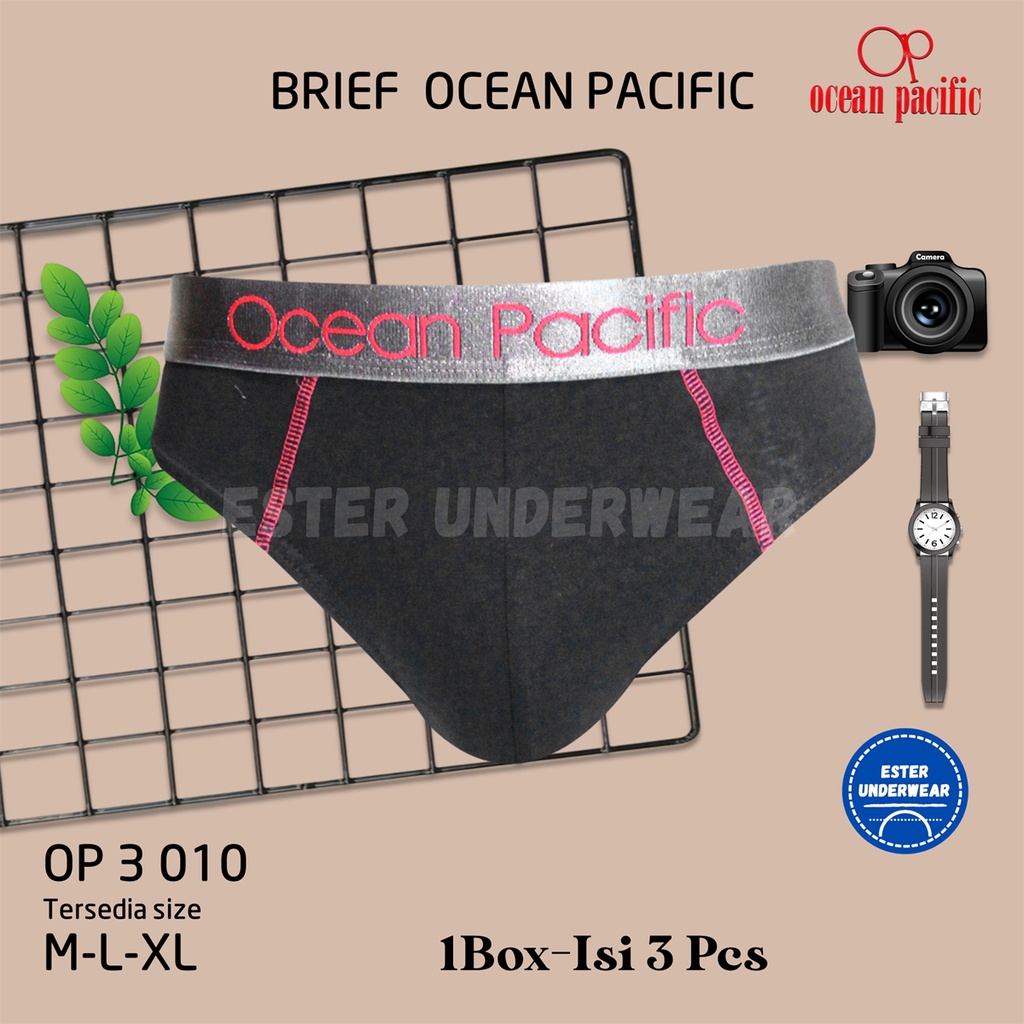 Celana Dalam Pria  OCEAN PACIFIC OP 010 ISI 3 PCS