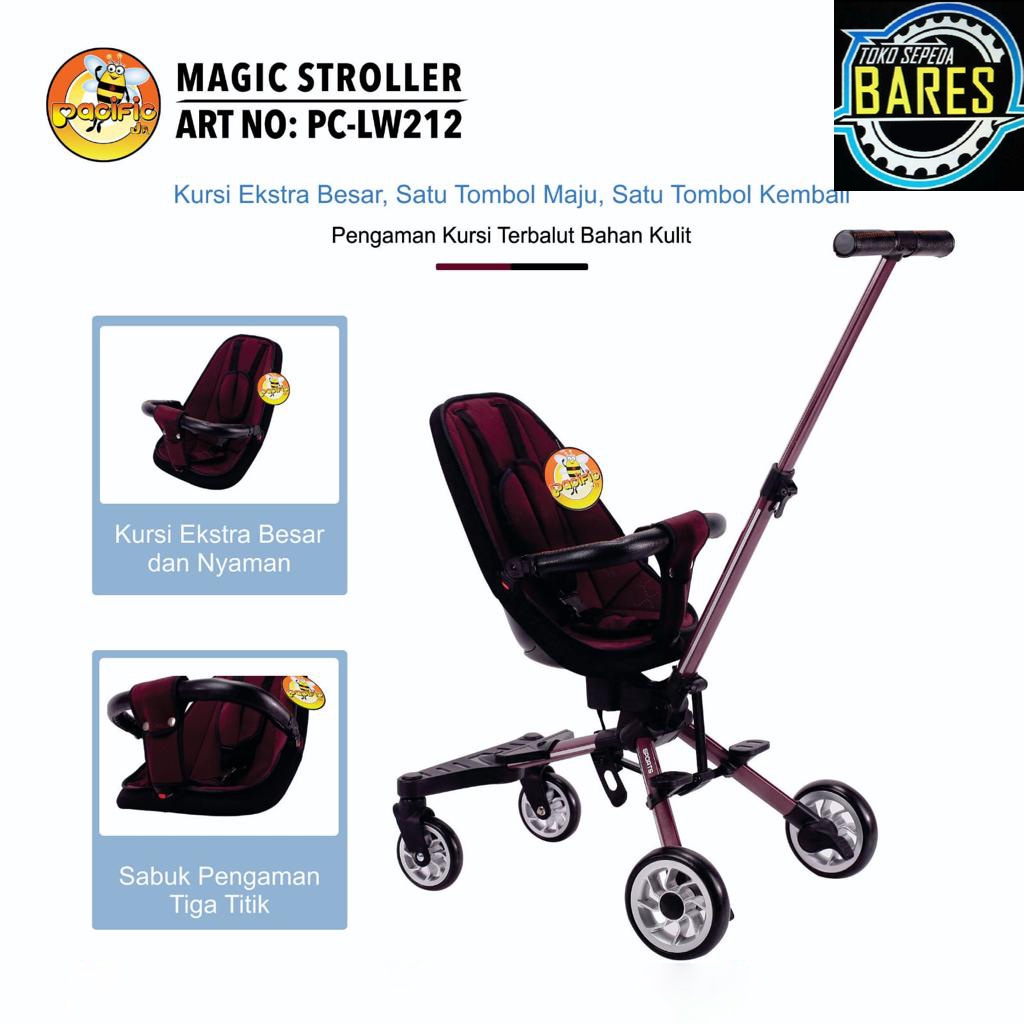 Kereta Dorong Bayi Pacific JR PC-LW212 / LW-959 / LW-979 Magic Baby Stroller