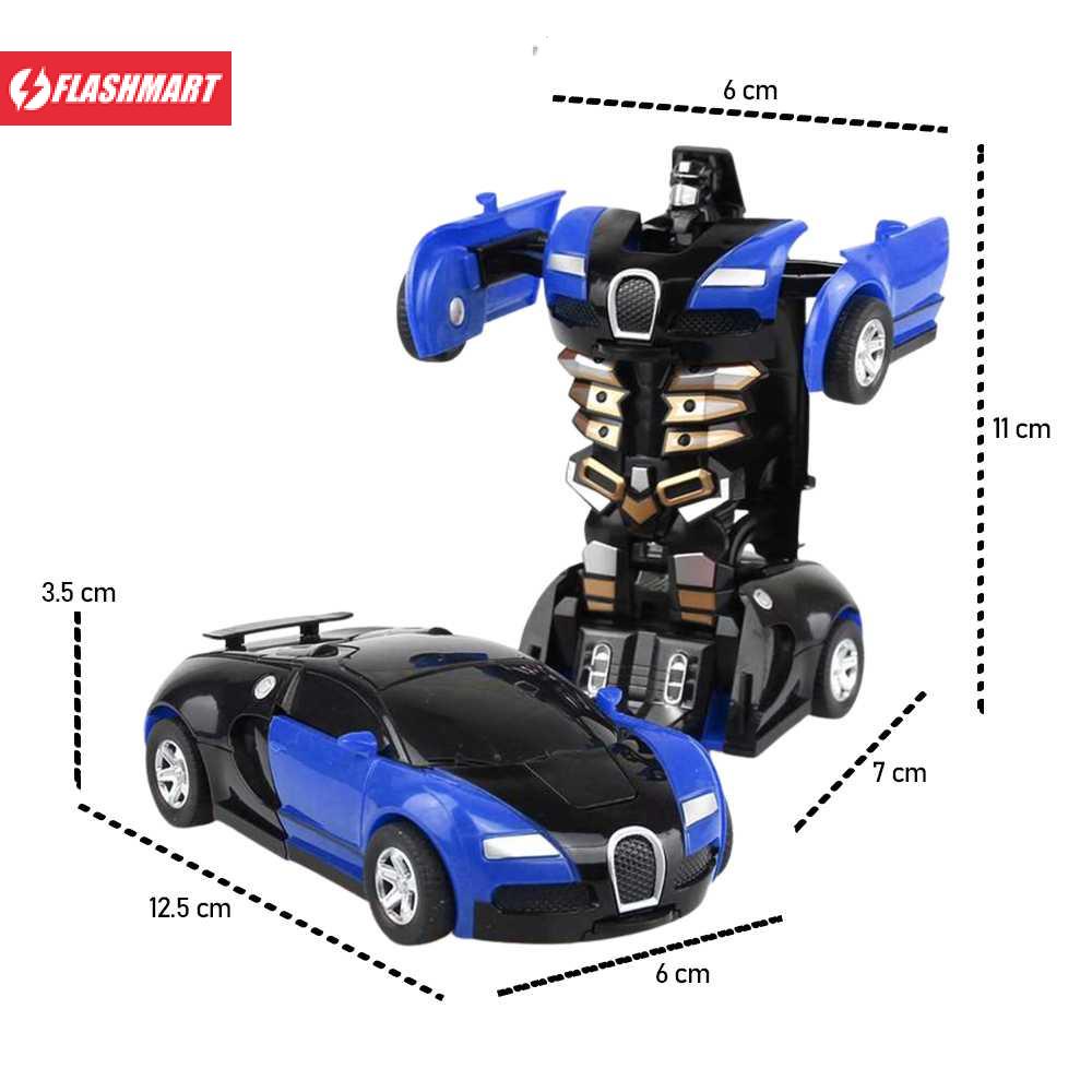 Flashmart Mainan Mobil Inertia Collision Action Figure Transformer - 2016-5A