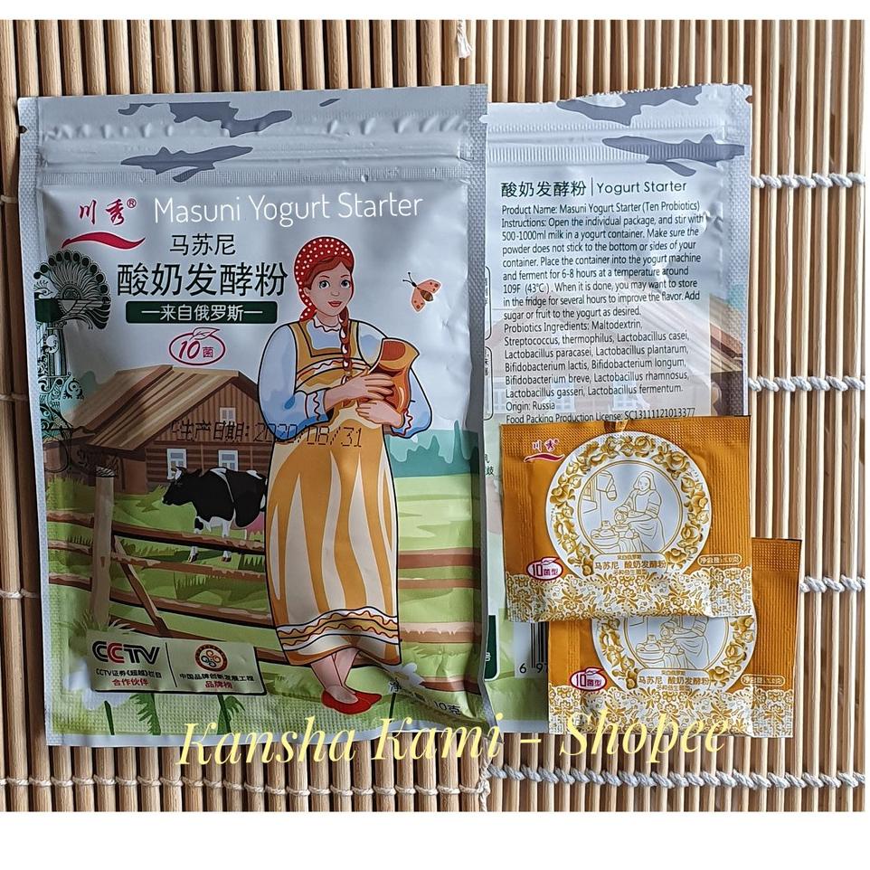 

Ready Now MATSONI/MASUNI BIBIT YOGURT 10 PROBIOTIK BIANG YOGURT CAUCASUS KENTAL/ ASAM PERSIS GREEK YOGURT