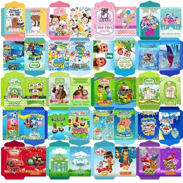 

AMPLOP LEBARAN AMPLOP LEBARAN, ANGPAO LEBARAN KARAKTER UKURAN 7 X 10 CM ISI 1000PCS EL09I09A82L