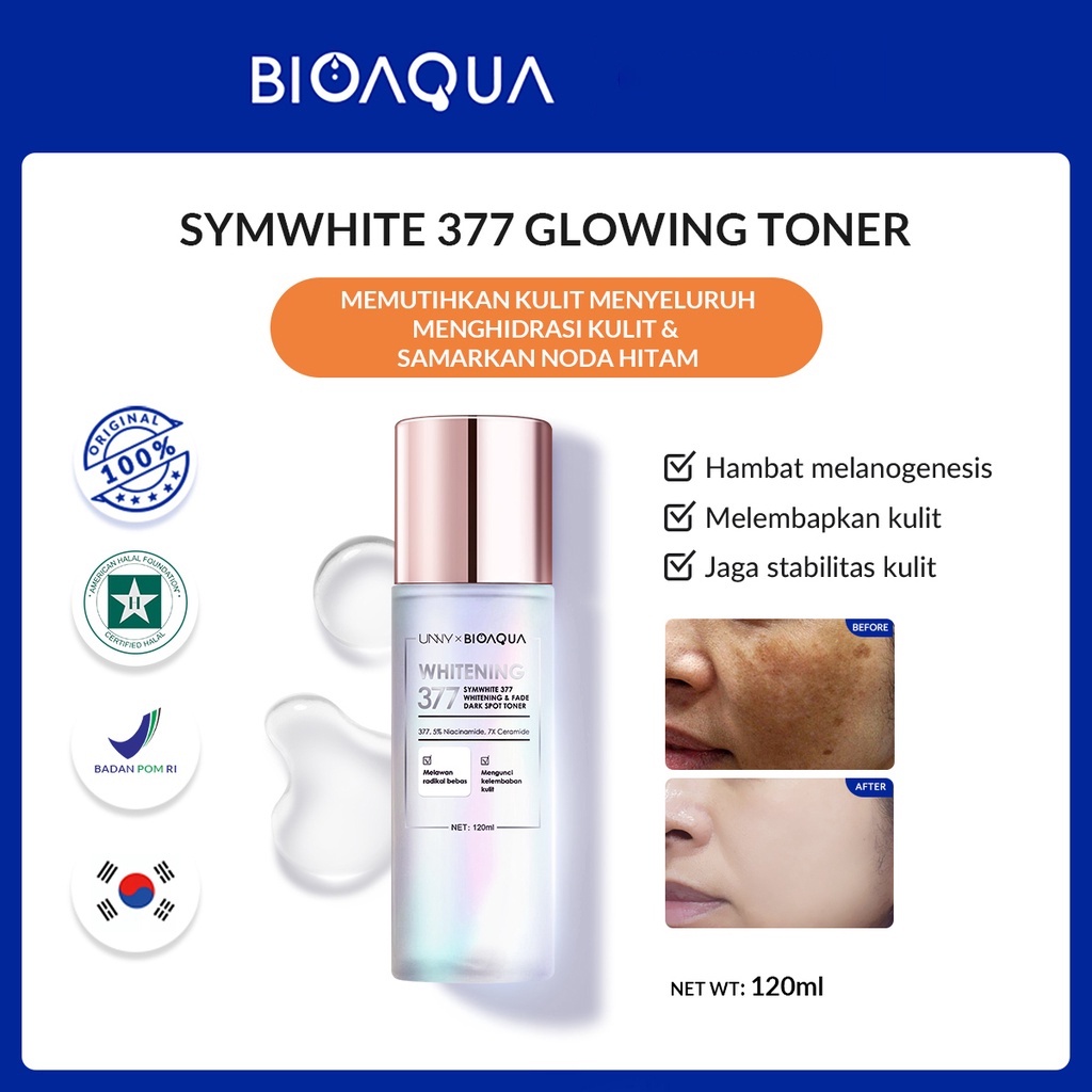 BIOAQUA Symwhite 377 Whitening &amp; Fade Dark Spot Toner 120mL
