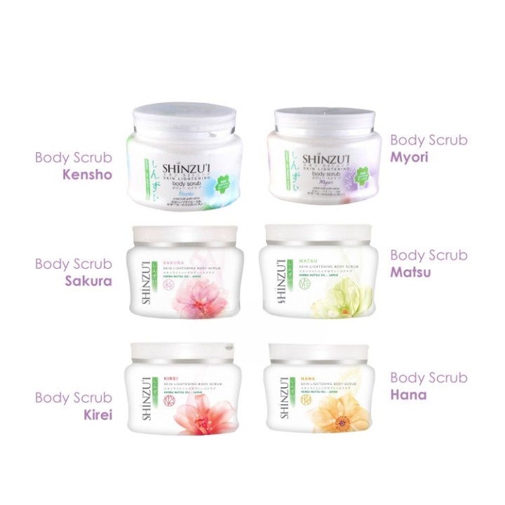 ✿ MADAME ✿ SHINZUI LIGHTENING BODY SCRUB WHITENING LULUR BADAN SHINZUI ORIGINAL