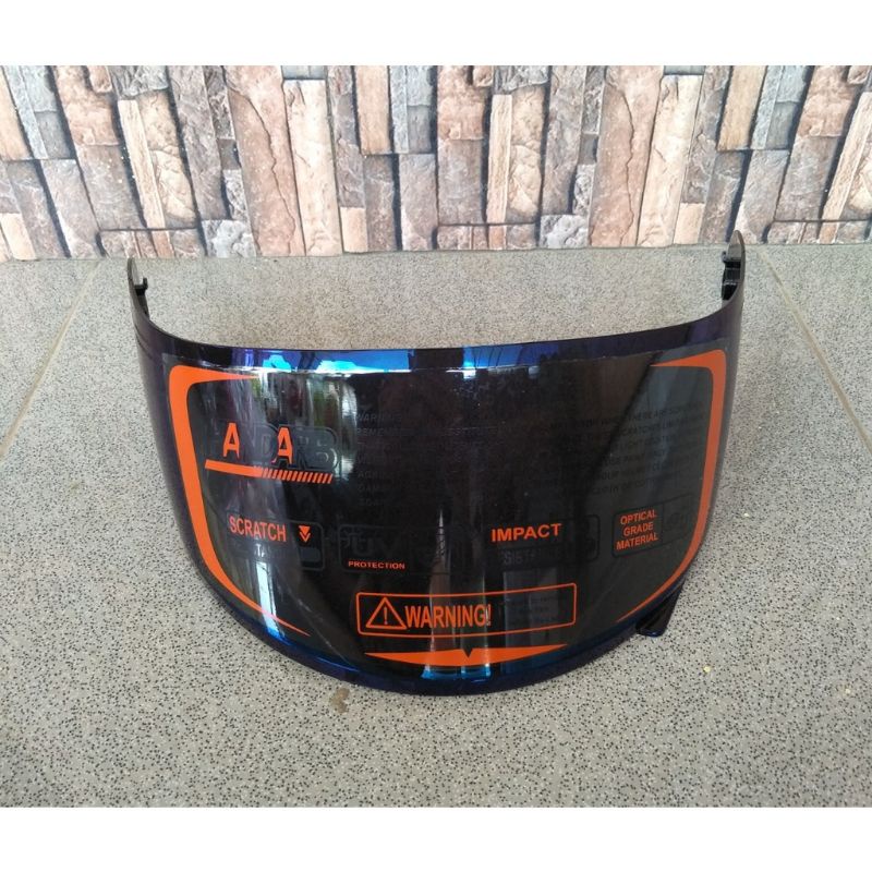 Kaca helm flat NHK RX9 race Pro Race GP tech GP Pro non Ring dan LS2 Rockie|| kaca GP1000