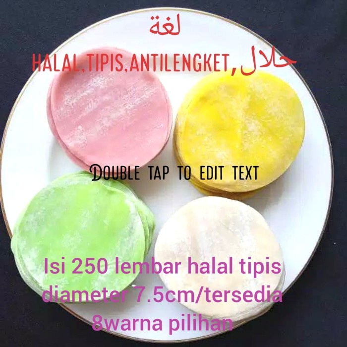 

Kulit Dimsum/Siomay/Gyoza/Pangsit,Suikiaw,Ukuran 7Cm, Kuning,Putih