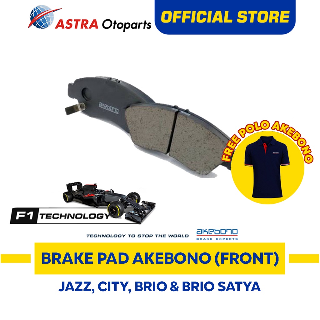 New Kampas Rem Depan Akebono untuk Brio & Brio Satya (2012 - Sekarang)