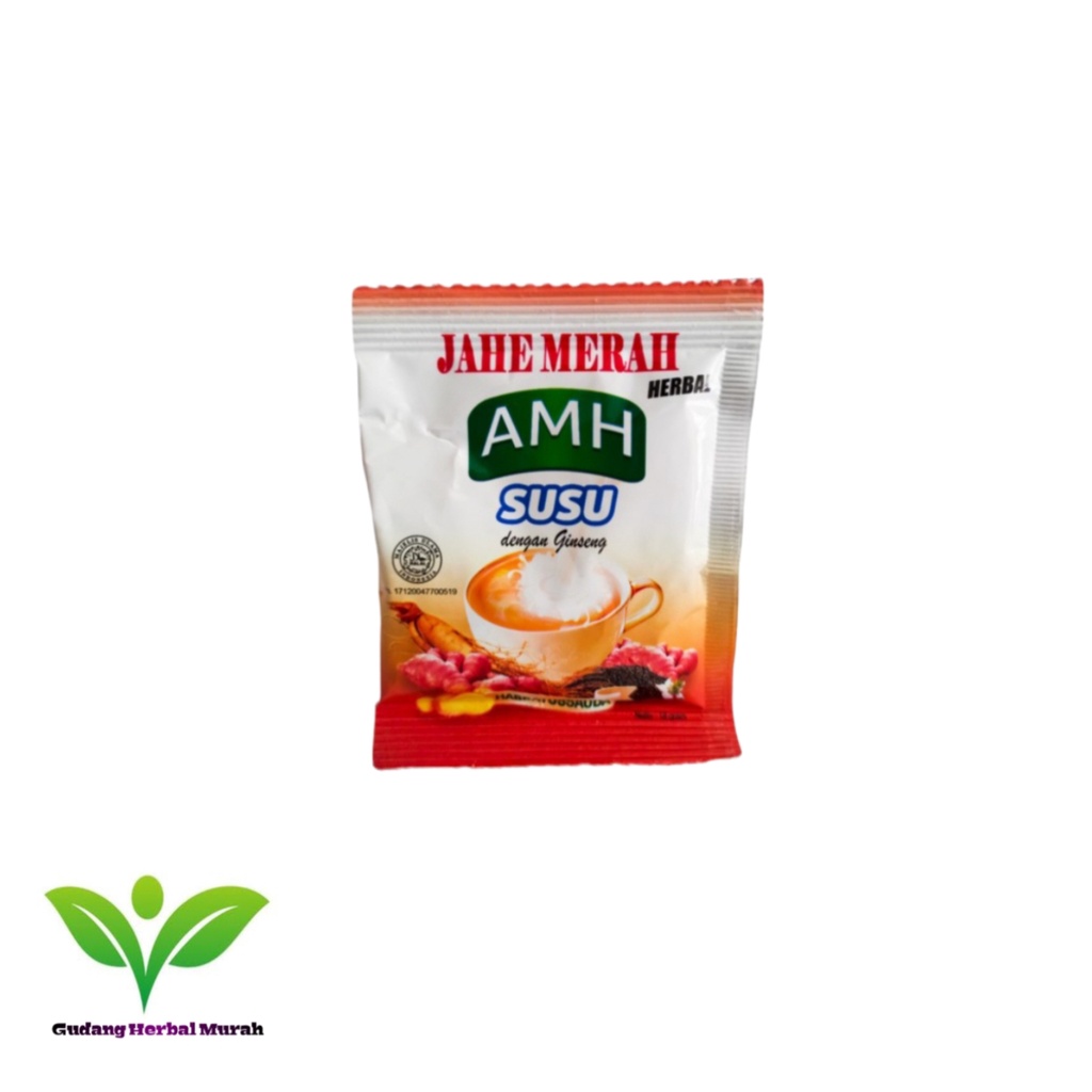 

Jahe Merah AMH SUSU JAHE Jahe Merah plus Habbatusauda Gingseng Per SACHET Harga Grosir