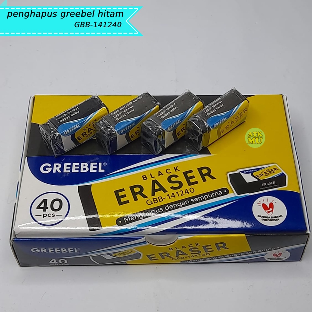 

Eraser Penghapus hitam Kecil GREEBEL GBB 141240