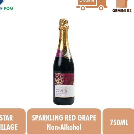 

⅍ Star Village Sparkling Grape Juice 750ML Jus Anggur Soda Produk Spain ◙