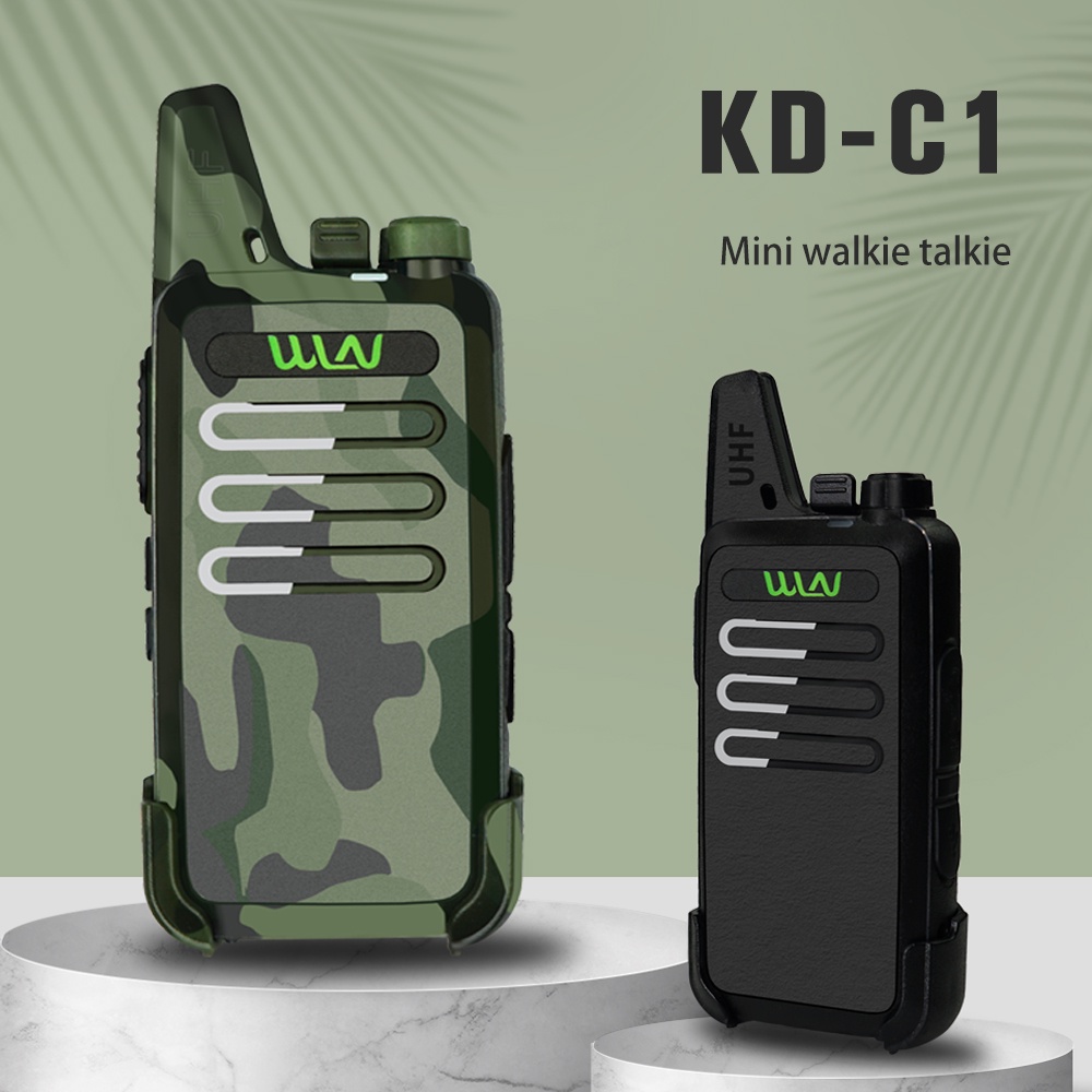 COD HT Walkie Talkie 2 Unit HT WLN WLAN KD-C1 UHF Two Way WLN  CI Handy Talky Mini Walkie Talkie Jarak Jauh Murah